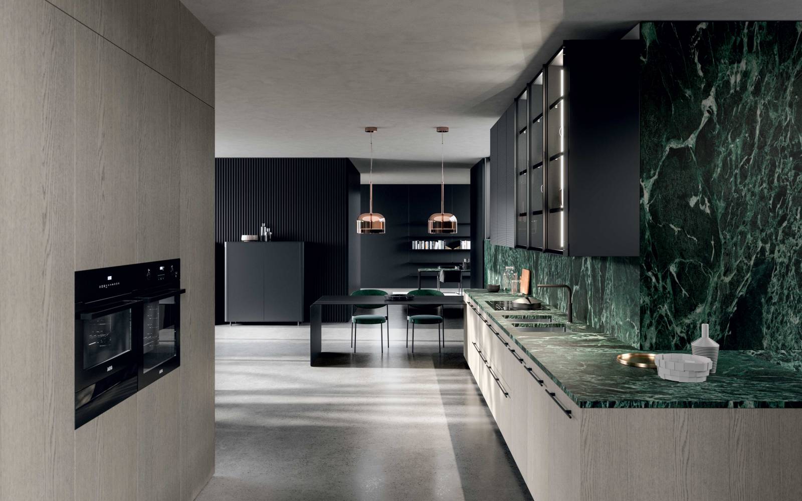 La poly valence de Filo permet de créer  des por tes non standard en hauteur et  en largeur. La poly valence du modèle vous  permet également de choisir des por tes  au sol, recouvrant le socle