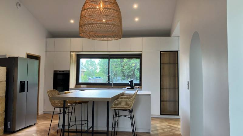 Cuisine Blanche et Bois